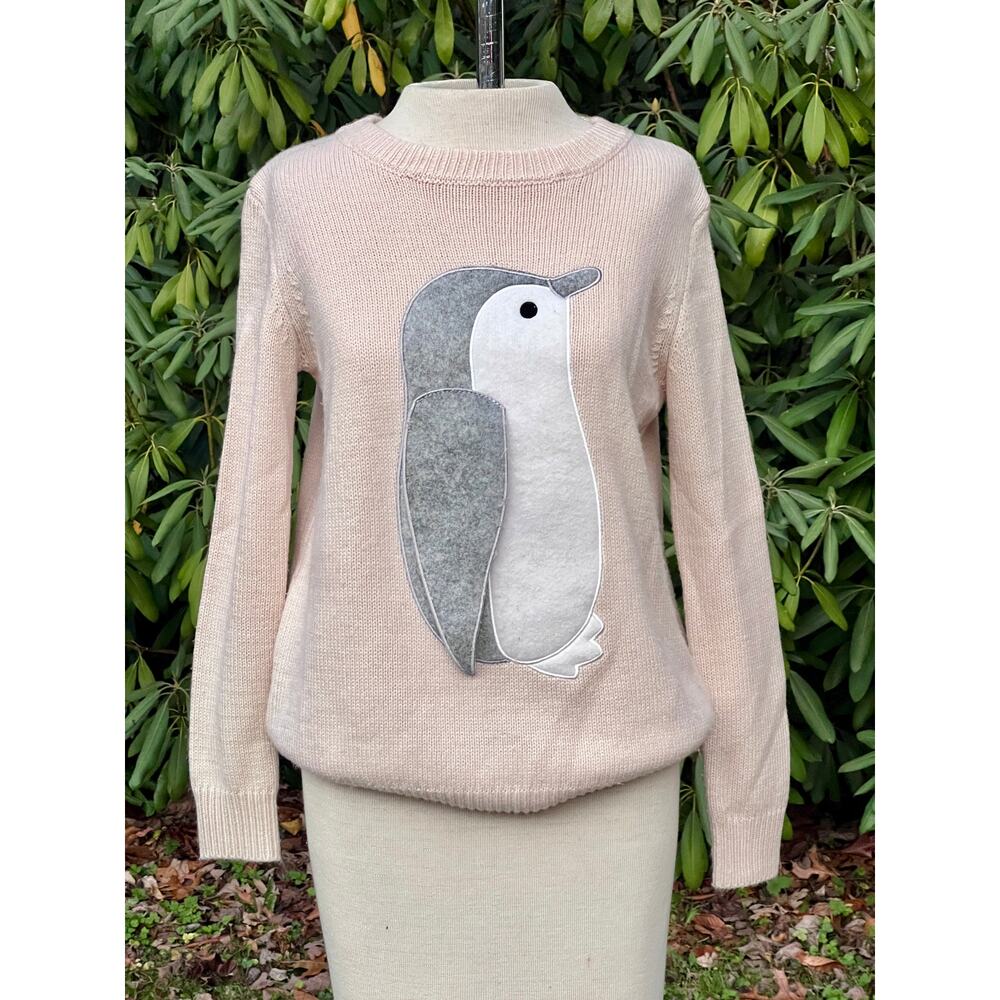 Super Cute Chelsea & Theodore Whimsical Penguin Sweater  XS EUC